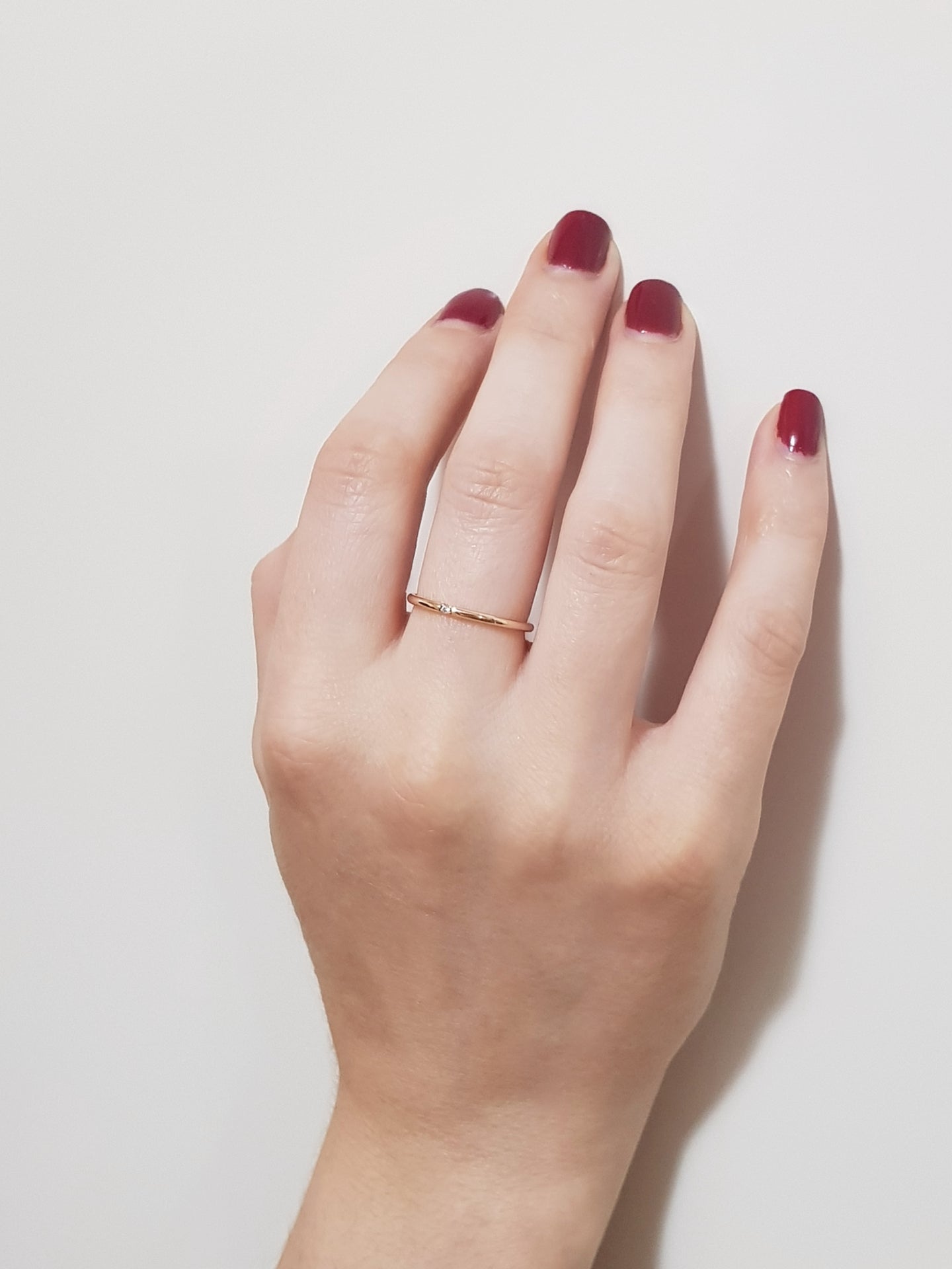 The Minimalist diamond ring