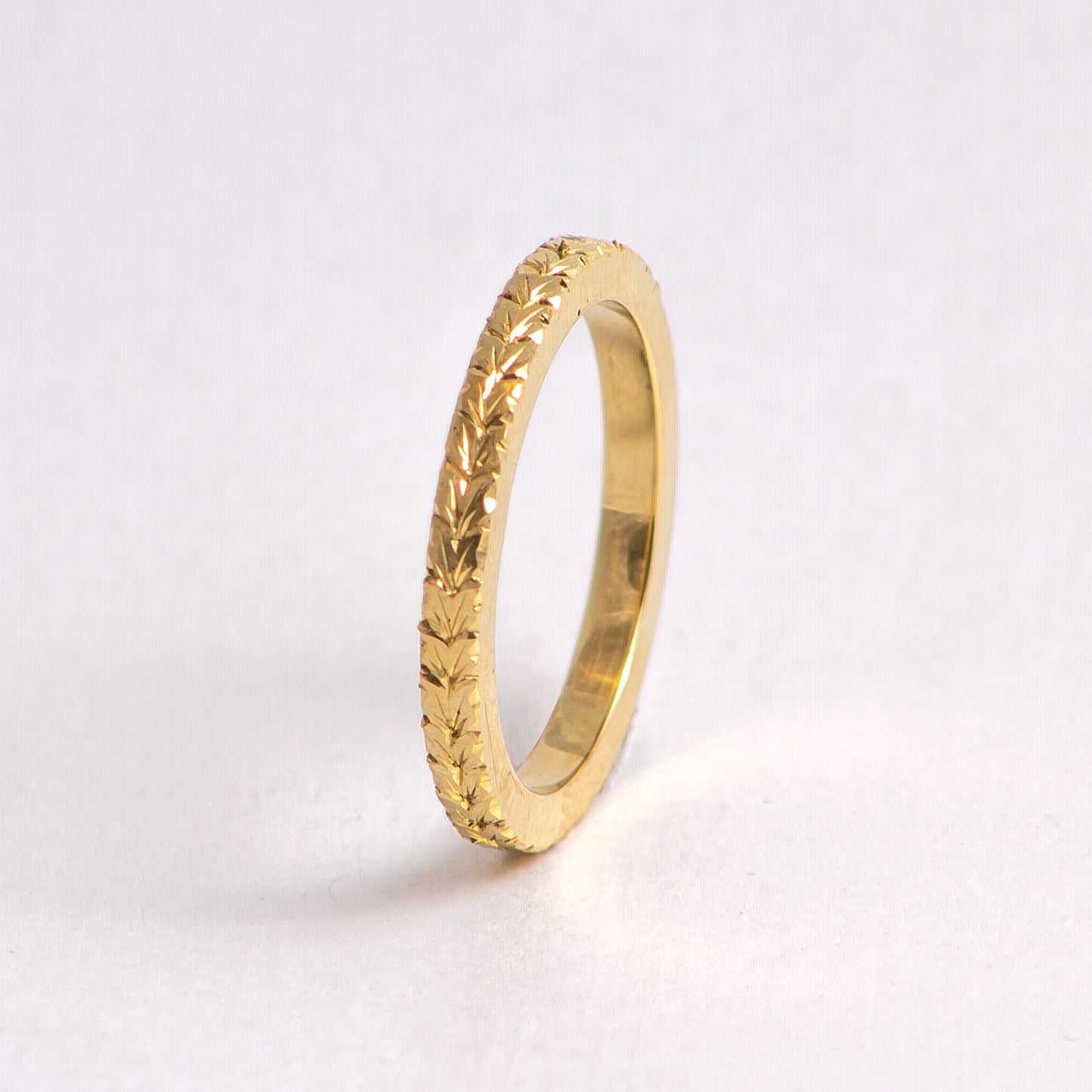 Wheat Leaf Ring - borderless