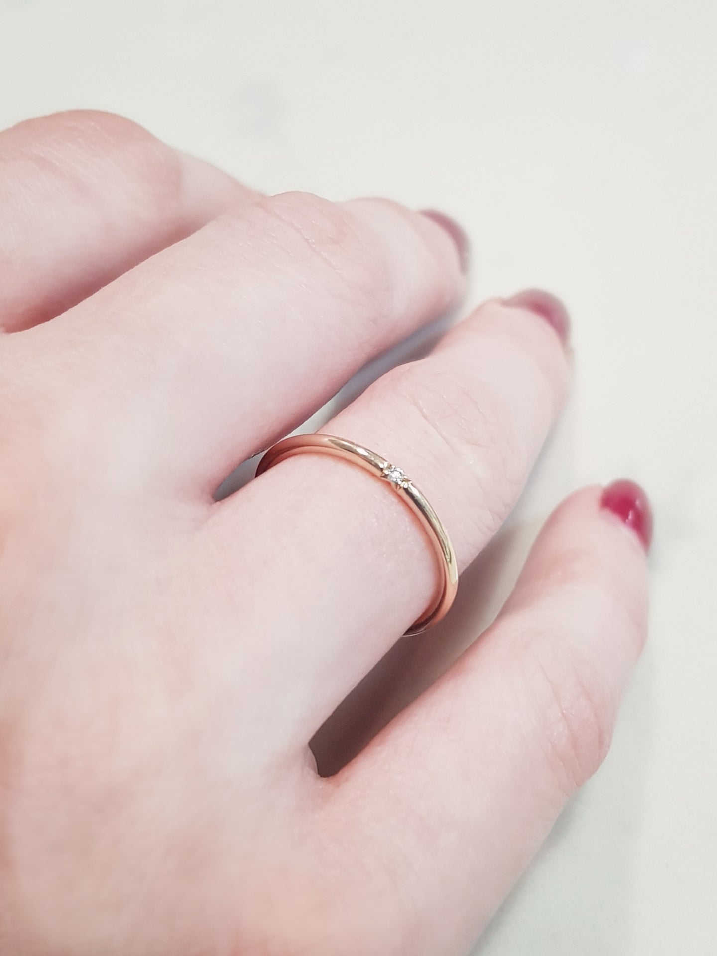 The Minimalist diamond ring