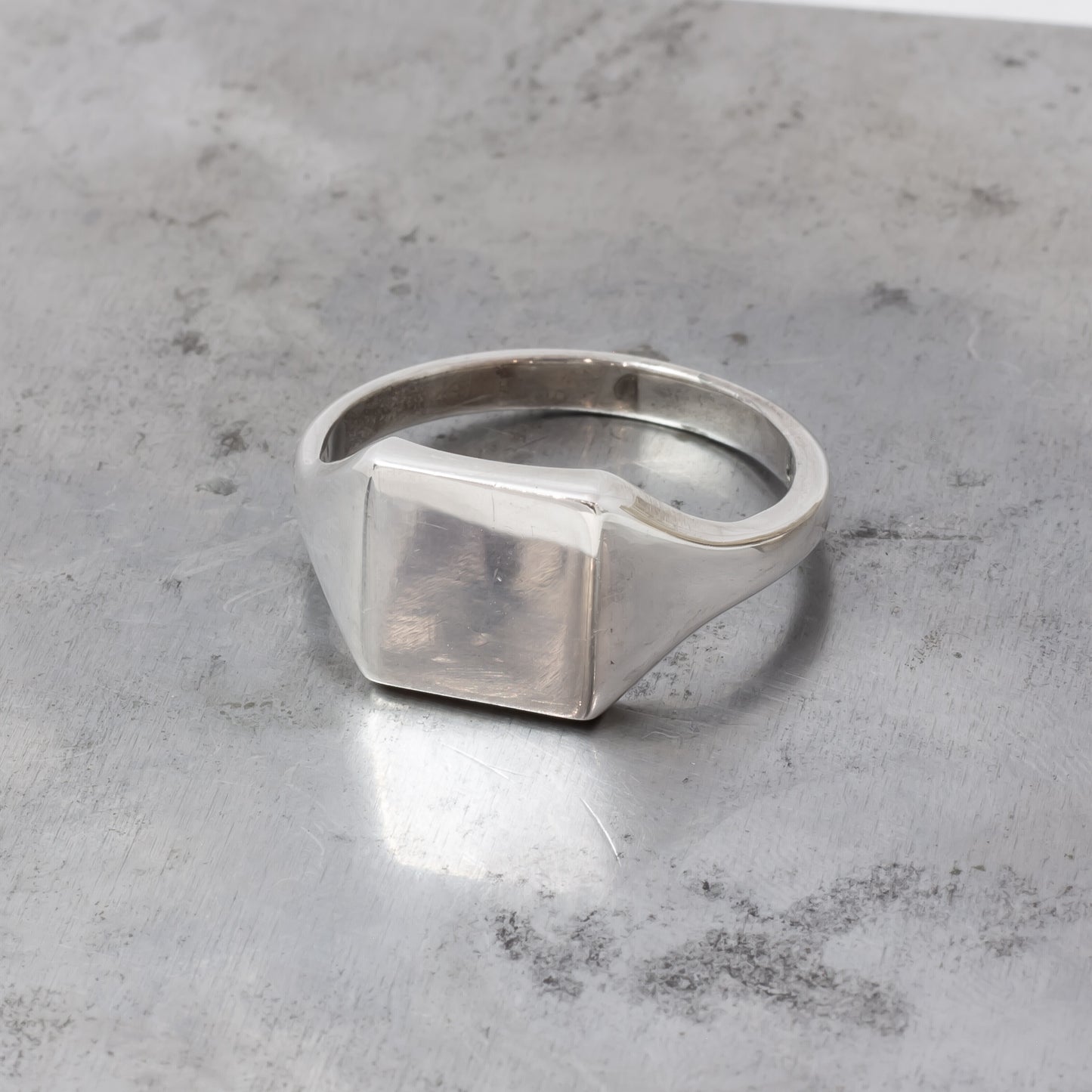 12x12mm Square Signet Ring